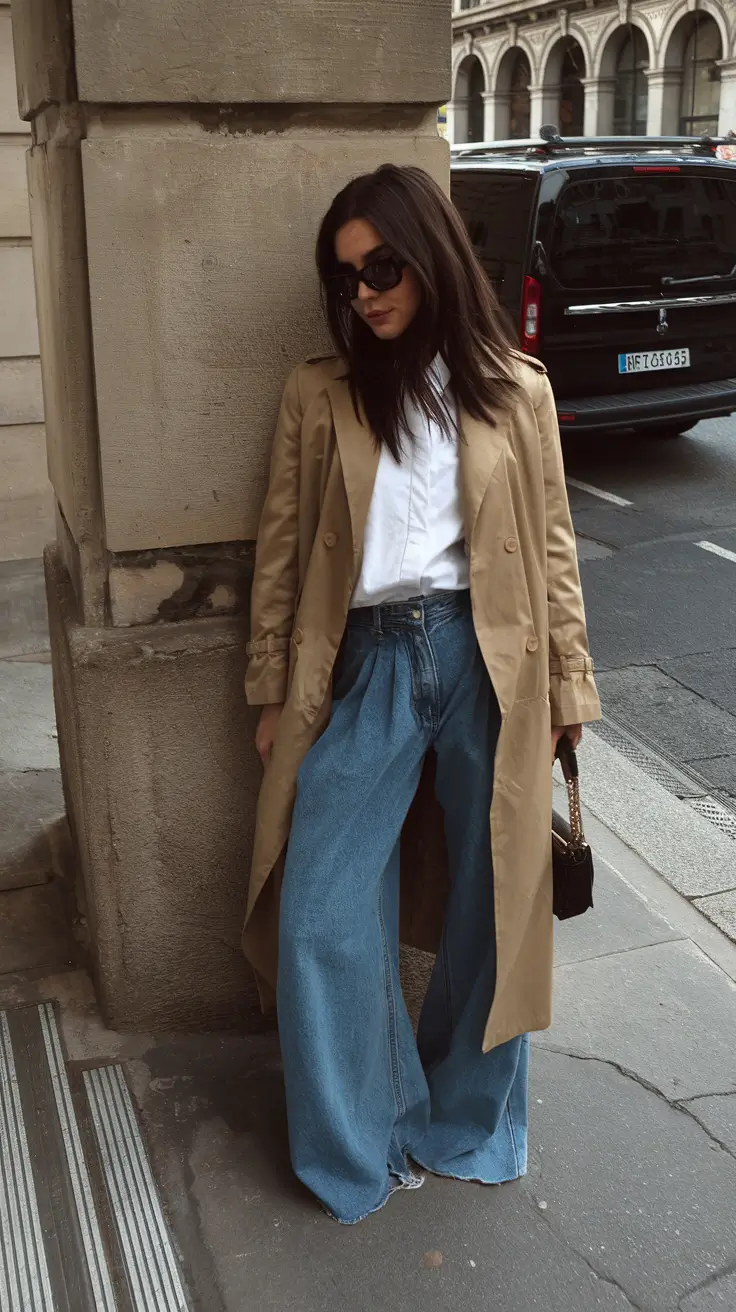 fall outfits ideas Classic Trench, Contemporary Ease