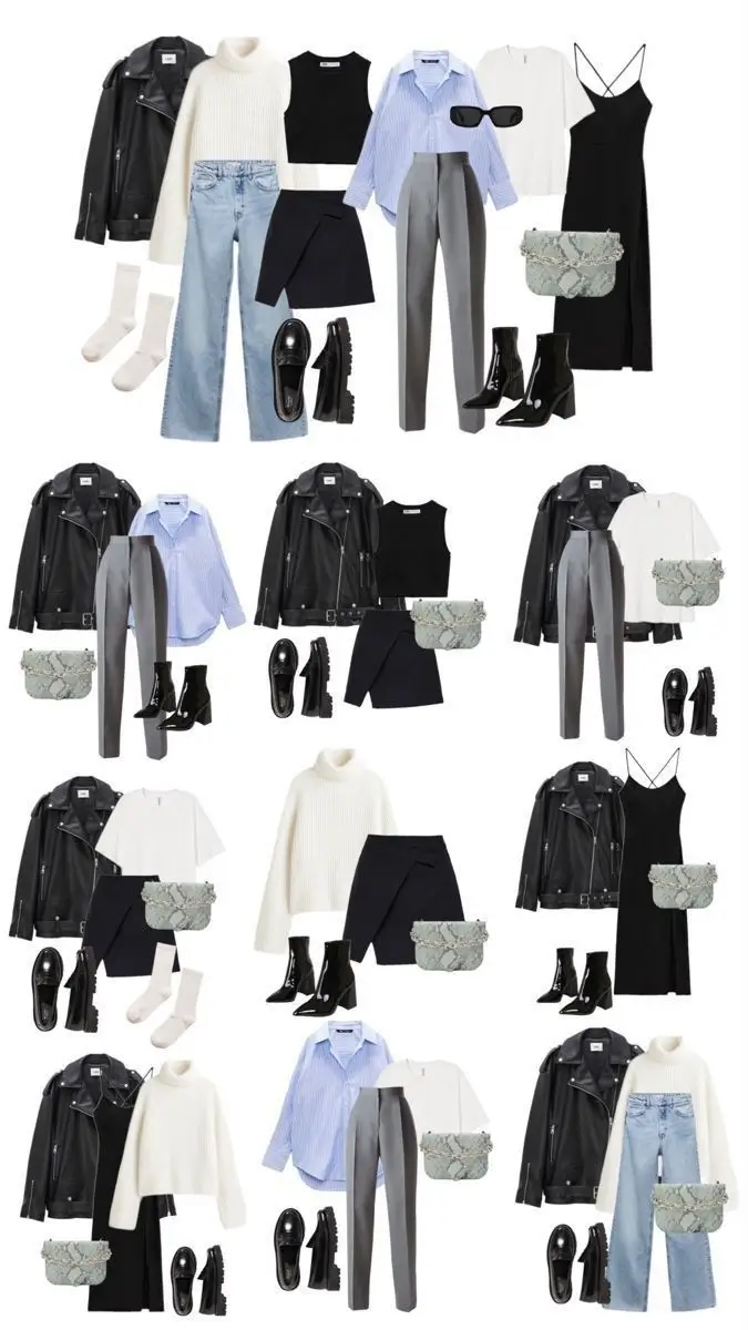 fall plus size capsule wardrobe ideas 2025 Street Luxe in Leather and Layers