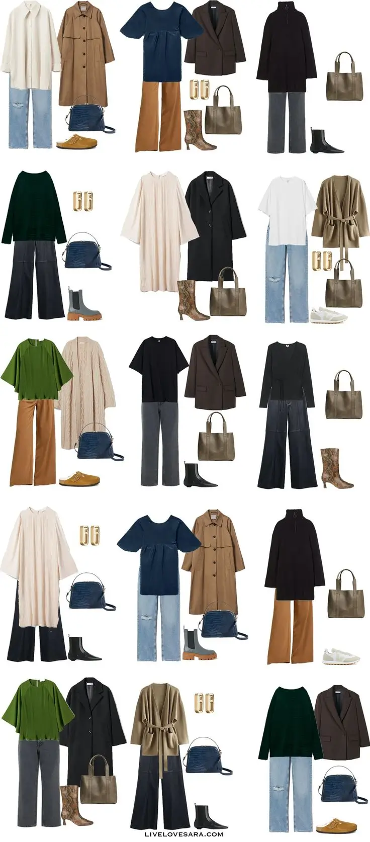 fall plus size capsule wardrobe ideas 2025 Earth-Toned Mix and Match Magic
