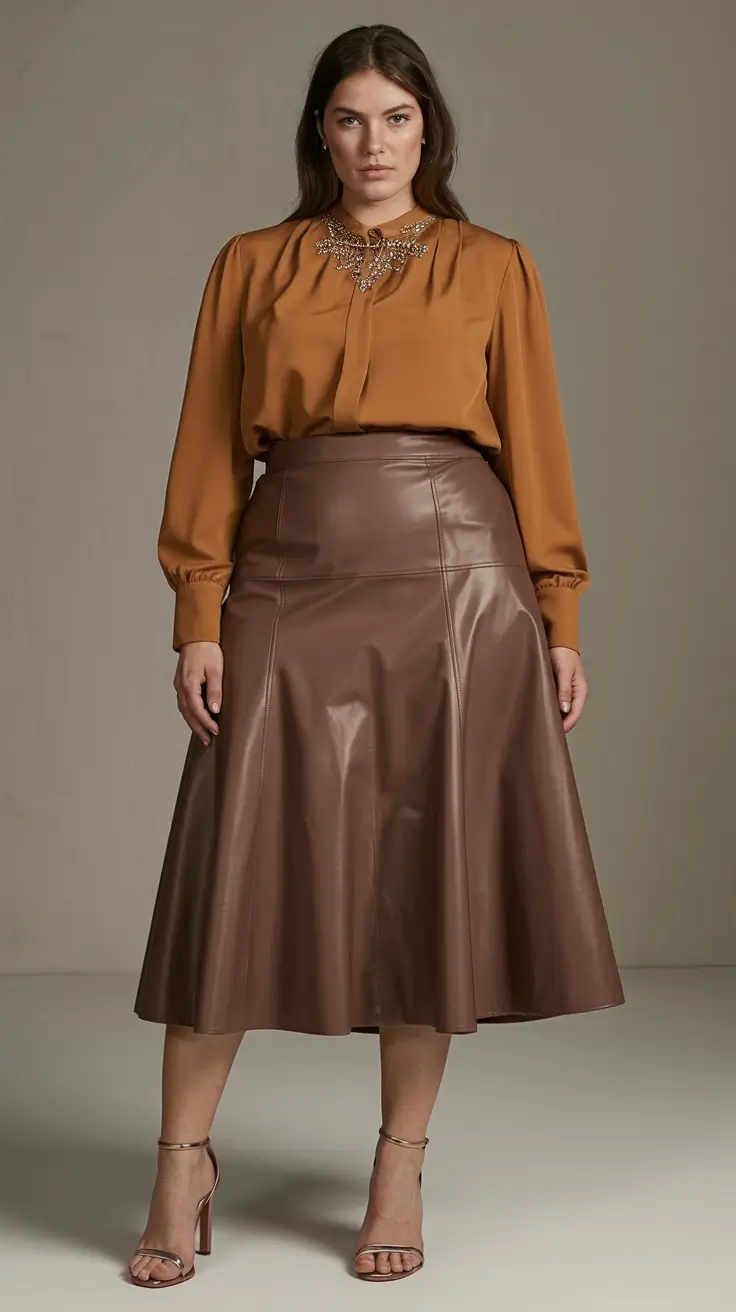 plus-size autumn eveningwear ideas Bronze Luxe for Evening Glam