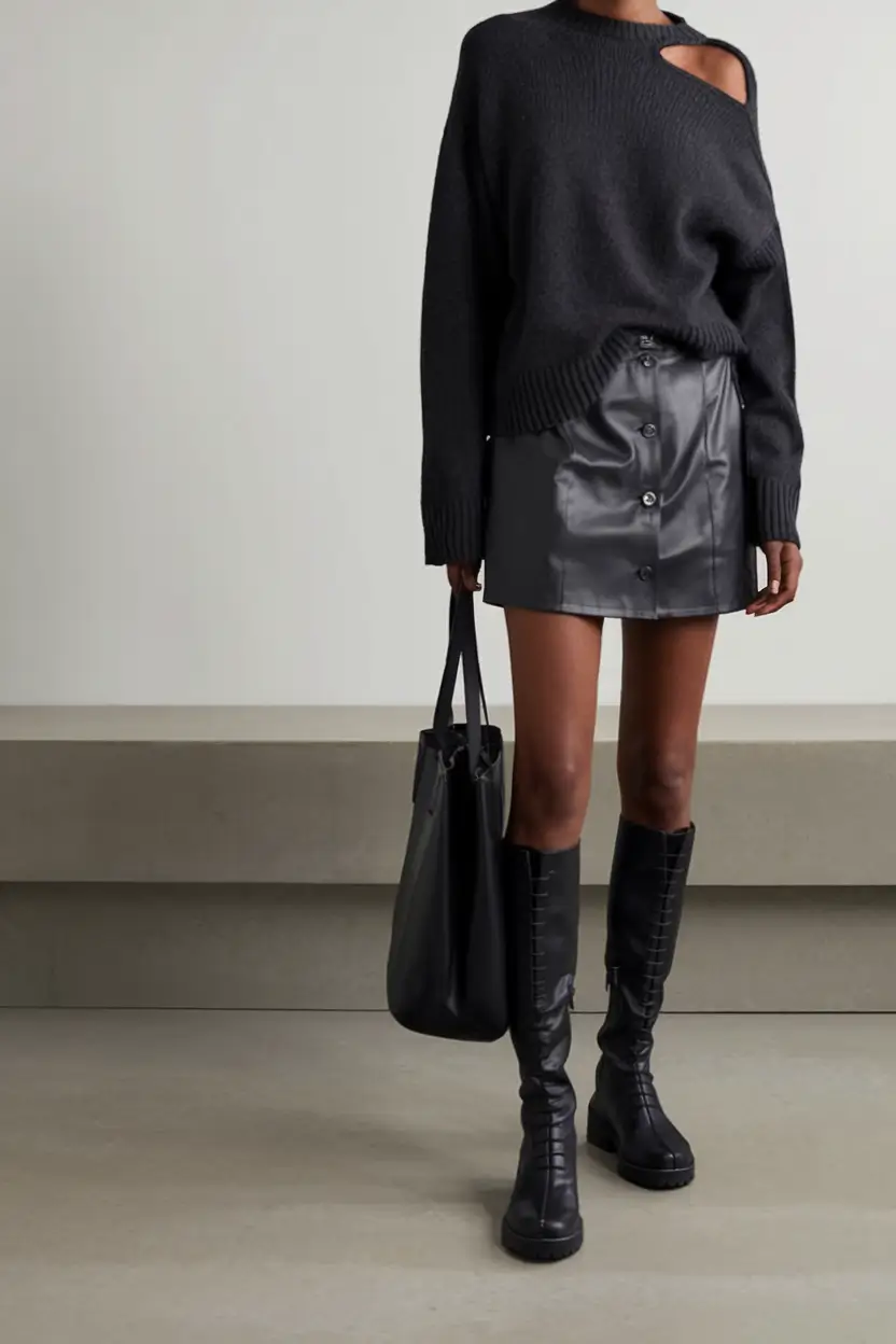 fall transition outfits ideas 2025 Unexpected Cutouts and Bold Textures