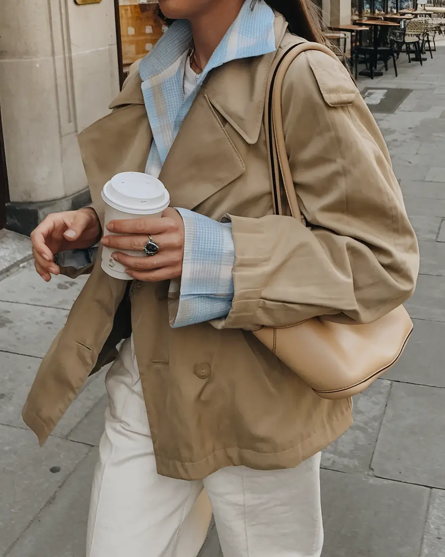 fall transition outfits ideas 2025 Café Layering With an Easy Swing