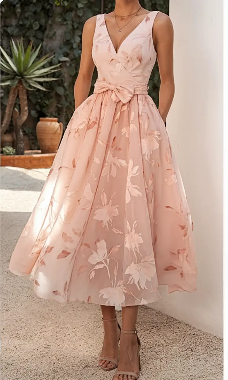 fall wedding guest dress ideas 2025 Rosy Tulle & Vintage Whispers