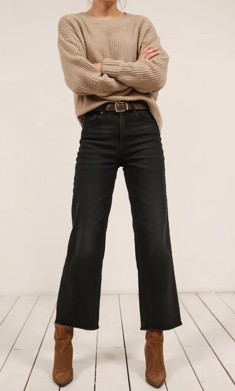 fall work outfits for women+Fall Denim With Western Flair