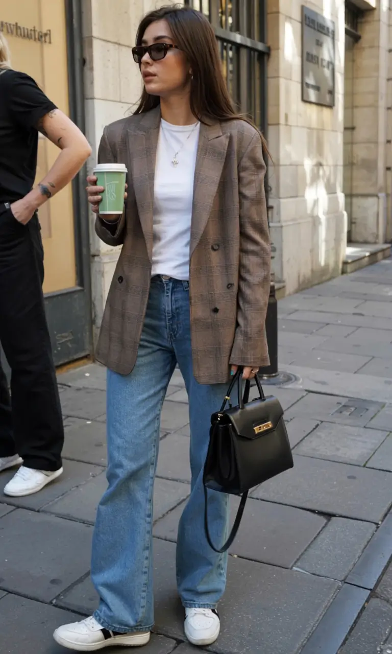 fall work outfits for women+Cool Girl Blazer Energy