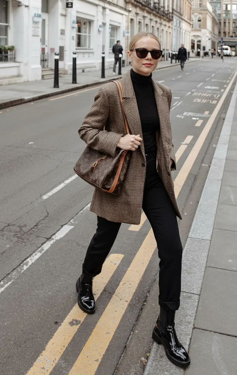 fall work outfits for women+City Sharp in Plaid and Polish