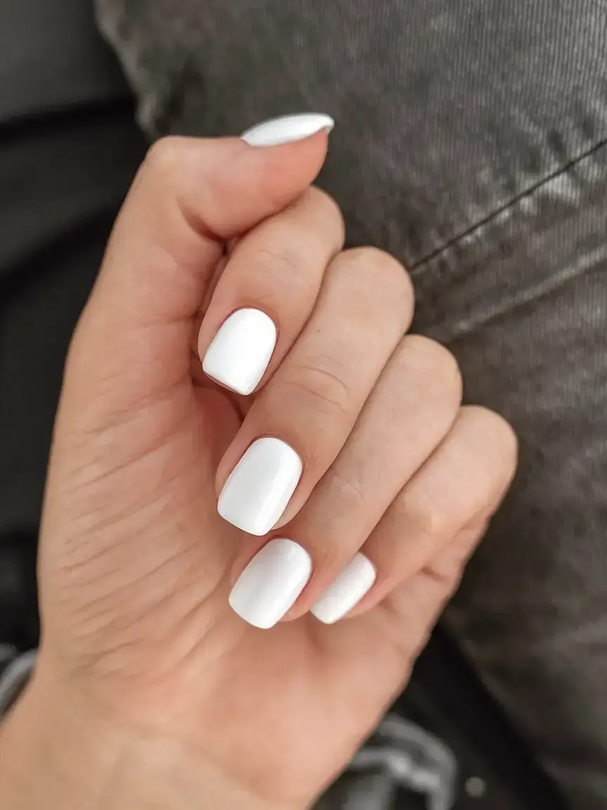 fresh white nail looks for summer 2025 Bright Shorty Whites