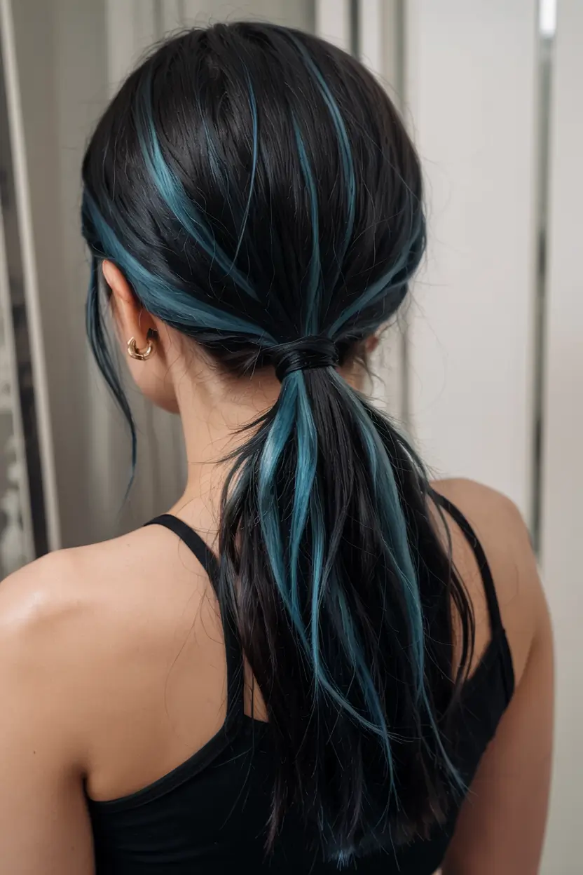Fun fall hair colors 2025 Ink & Teal Ribbons