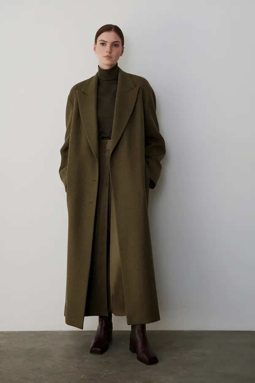 new fall outfits ideas Olive Monochrome for Power Days