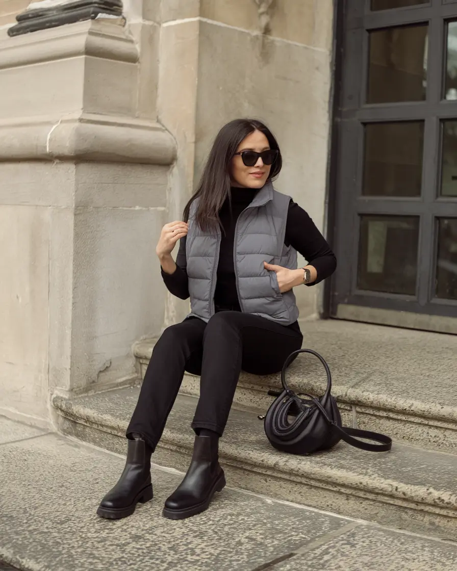 new fall outfits ideas The Elevated Puffer: City Walk Edition