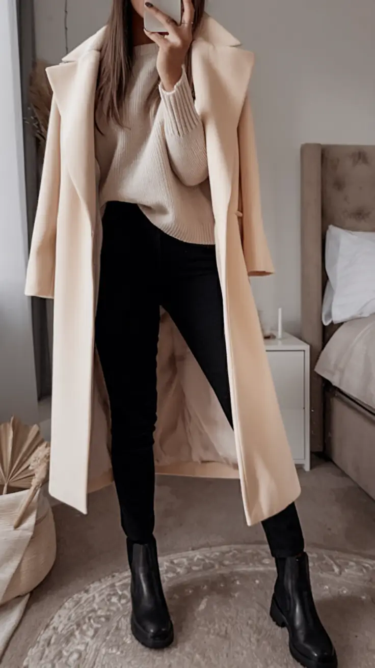new fall outfits ideas Cream Layers That Whisper Luxury