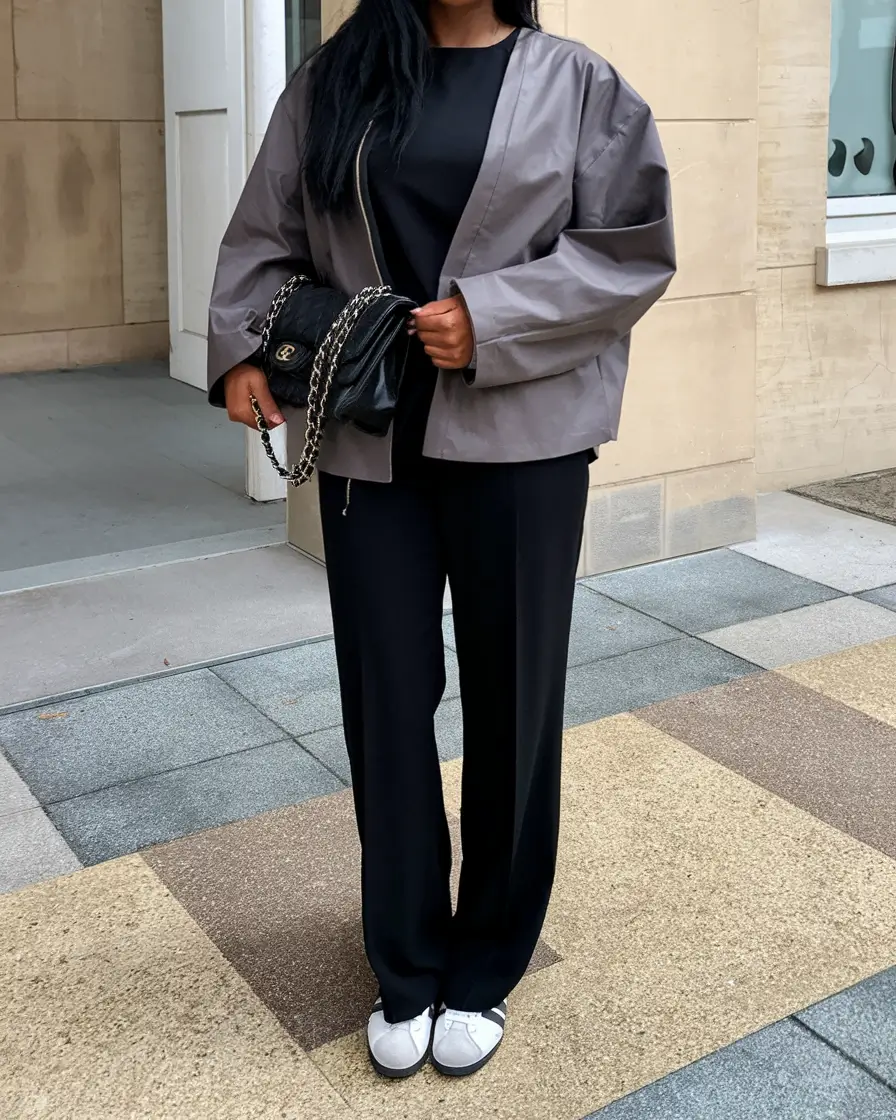 new fall outfits ideas Charcoal Cool with Athletic Edges