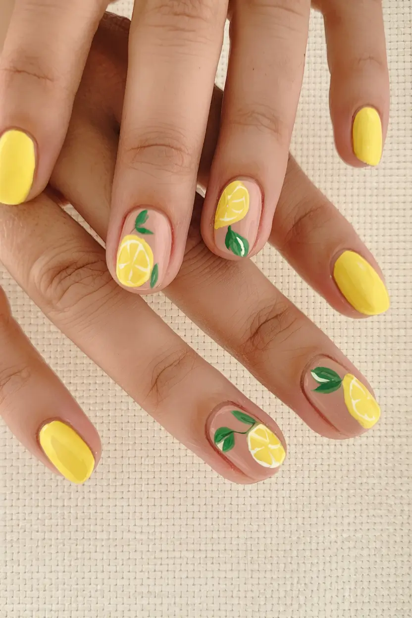 lemon nail designs for summer 2025 Pure Lemon Energy in Bold Yellow
