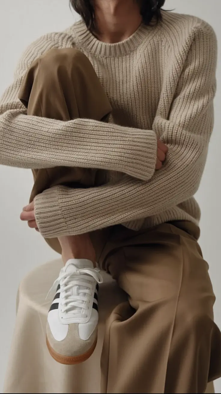 mom outfits ideas for fall 2025-Effortless Neutral: Relaxed Knits & Soft Tones