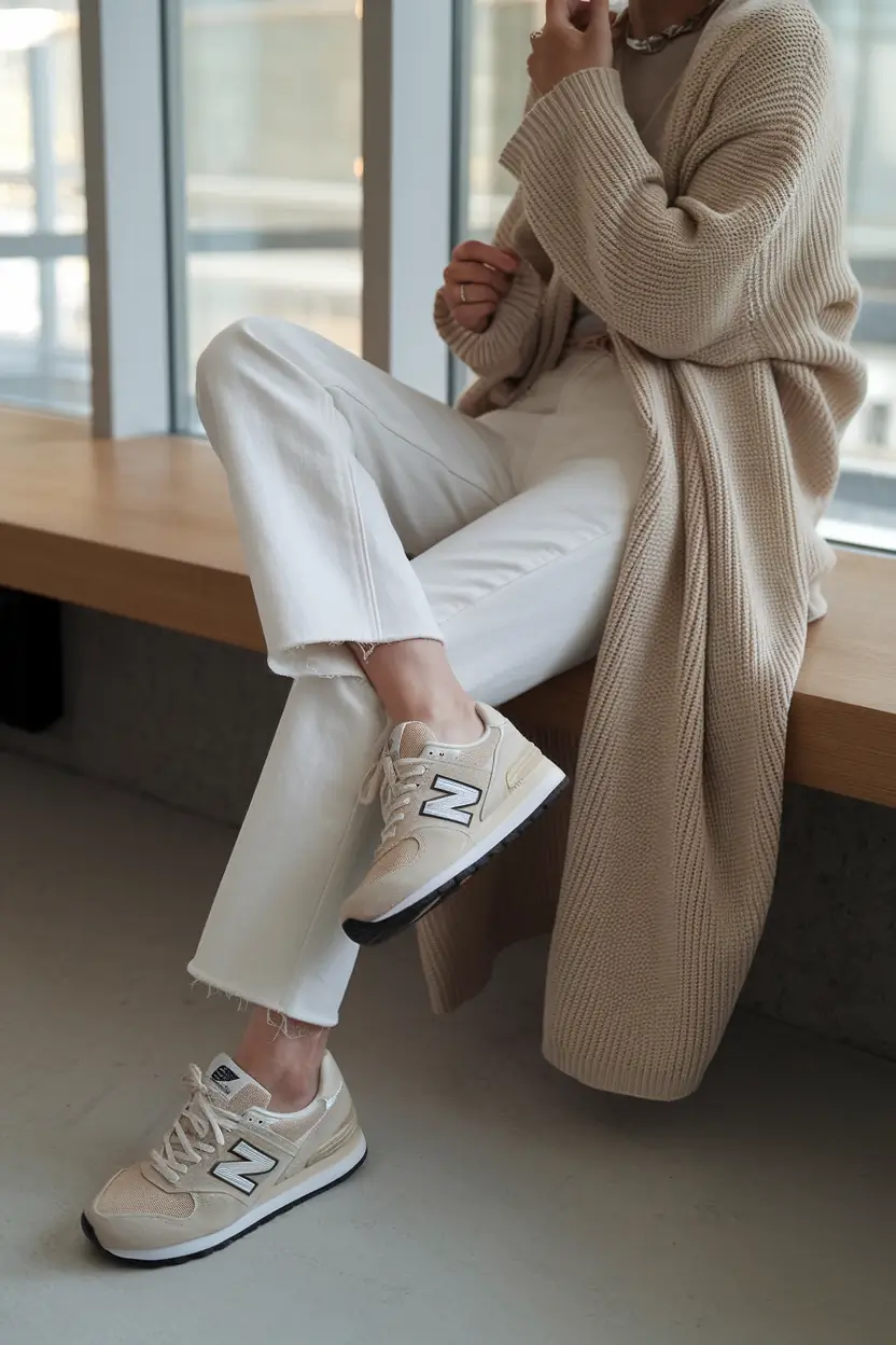 mom outfits ideas for fall 2025-Soft Whites & Knit Layers: The Elevated Everyday
