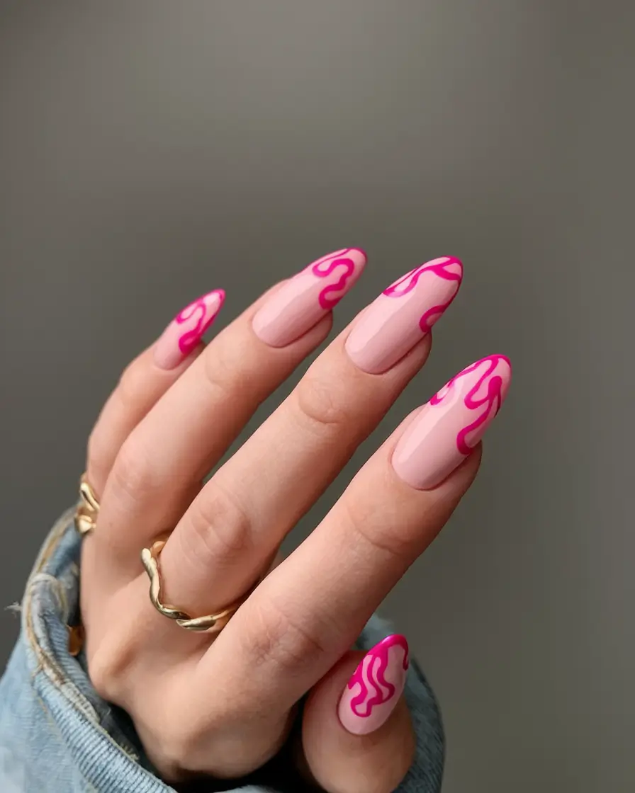 neon nails to glow all summer 2025 Hot Wire: The Neon Pink Drip