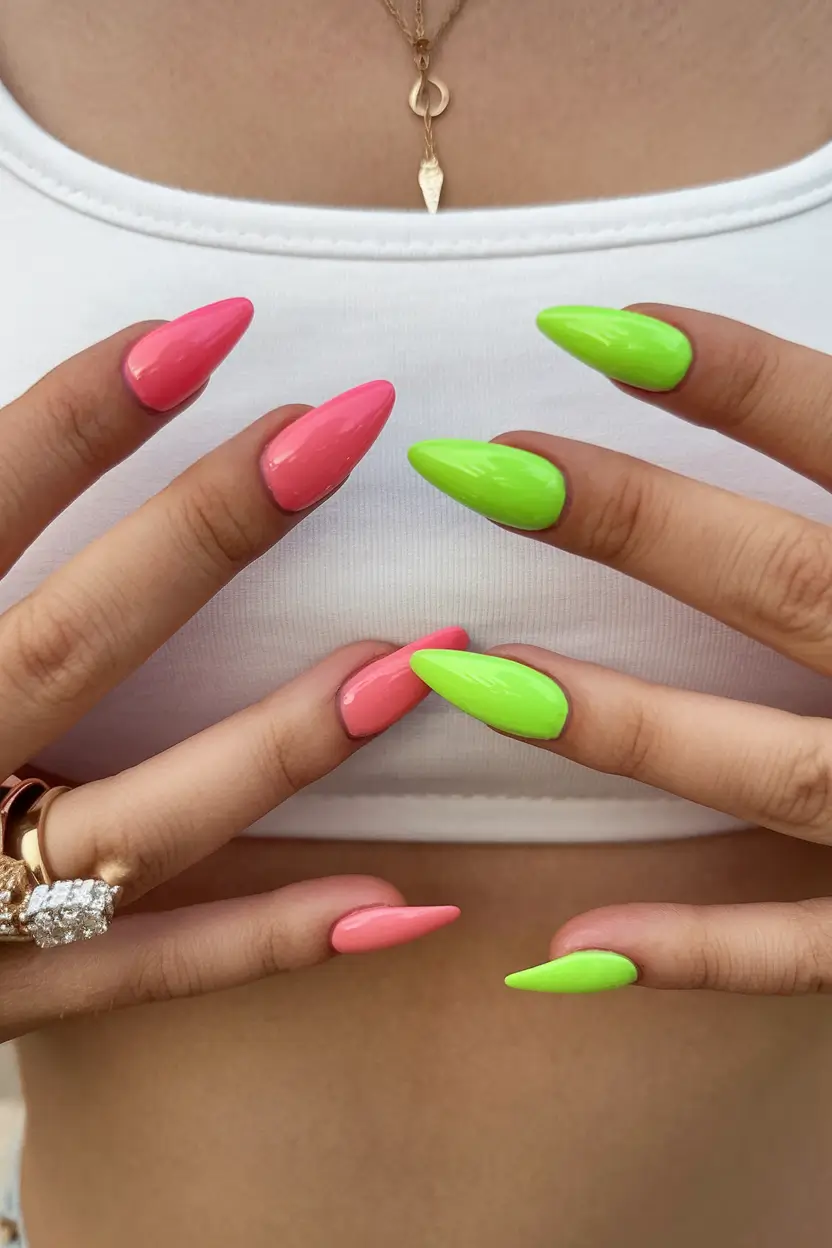 neon nails to glow all summer 2025 Glow Duel: The Tropical Clash