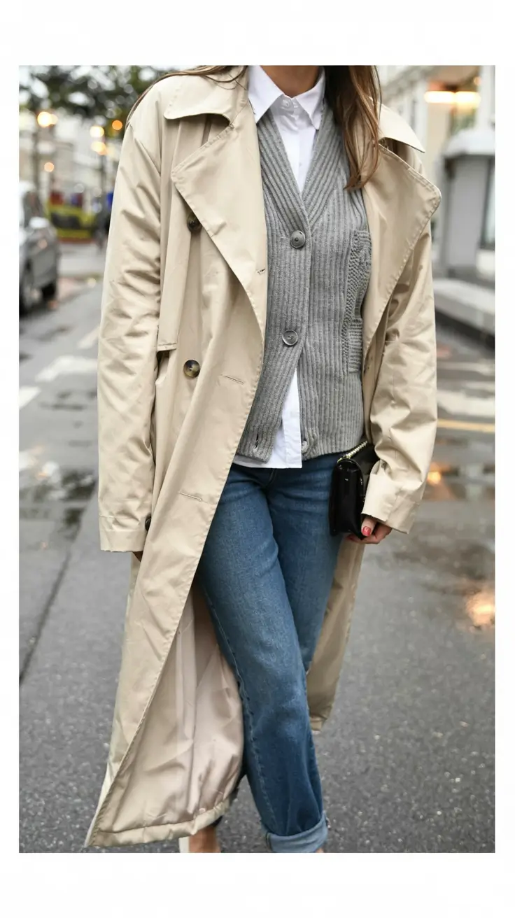 new 2025 fall fashion outfits ideas 2025 The Trenchcoat Trio: Classic Reinvented