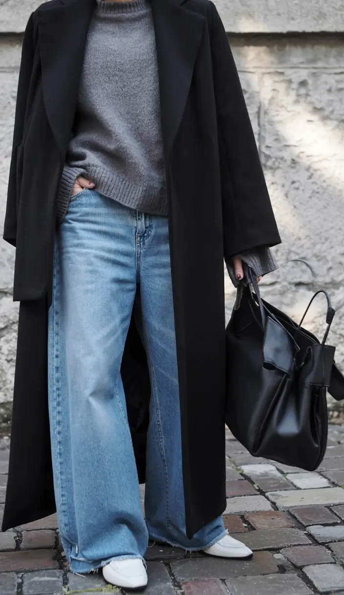 new 2025 fall fashion outfits ideas 2025+Sweater Weather in Oversized Proportions