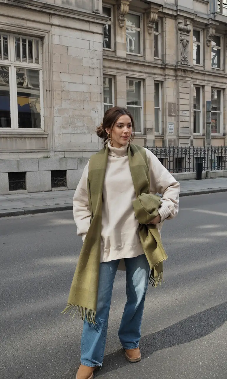 new 2025 fall fashion outfits ideas 2025 Olive-Toned Layer Play