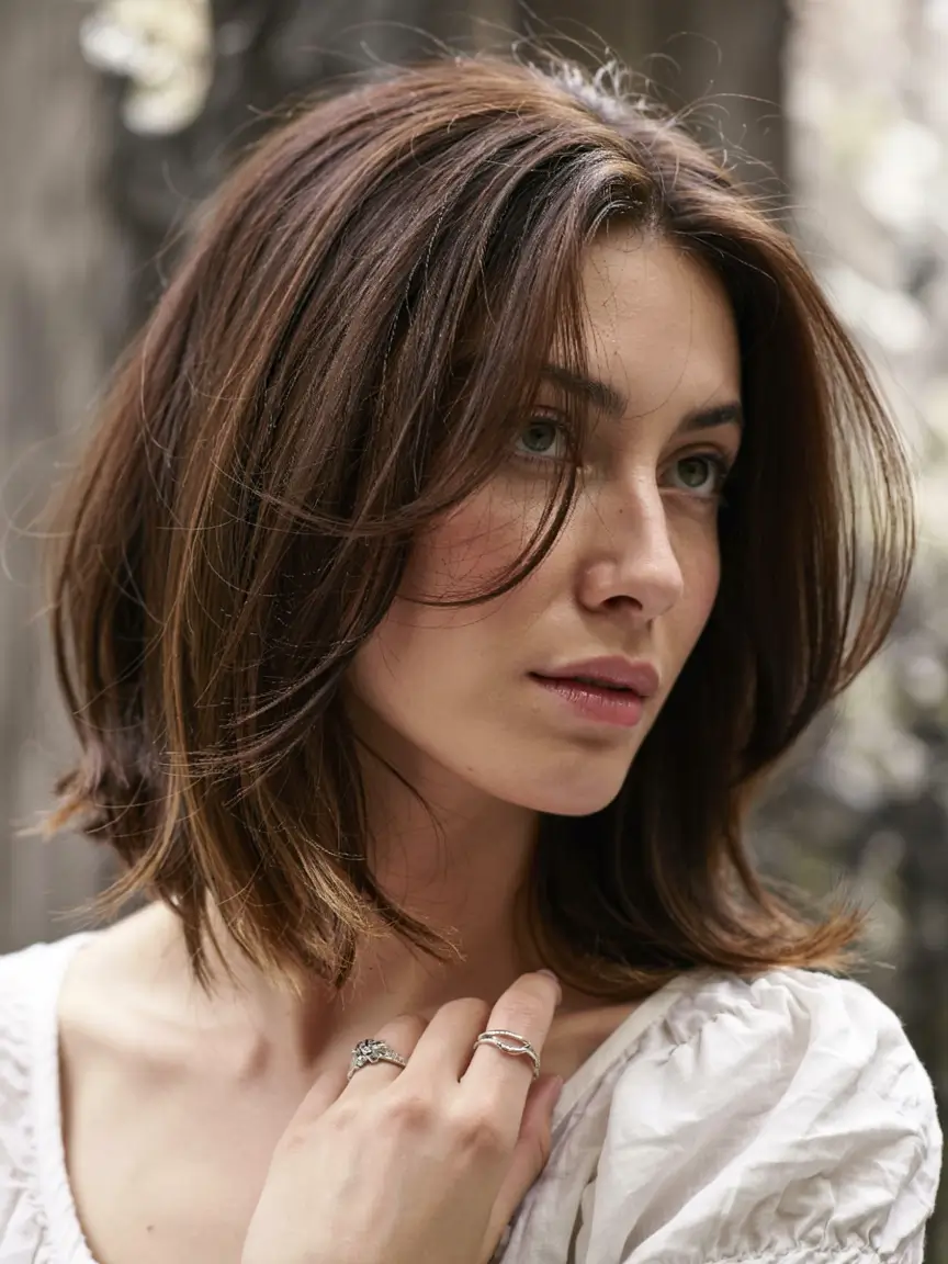 new haicuts - august 2025 ideas Feathered Mid-Length with Vintage Flip