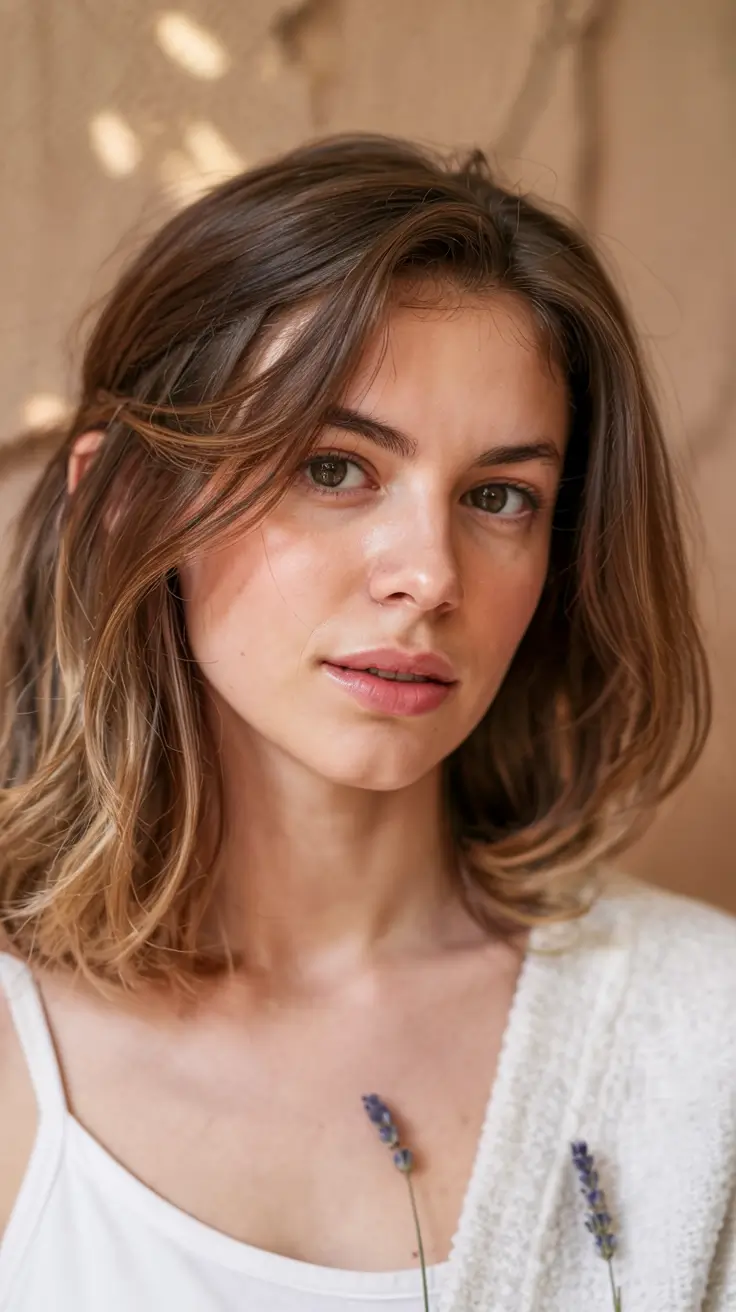 new haicuts - august 2025 ideas Lavender-Lit Bob with Sunset Tones