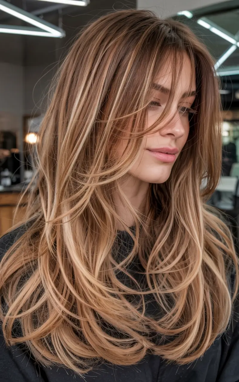 new haicuts - august 2025 ideas Soft Layers & Auburn Sunshine