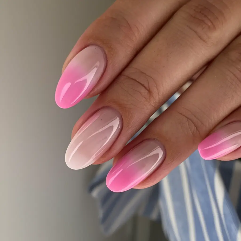 ombre nail looks for summer 2025 Bubble Pink Whisper