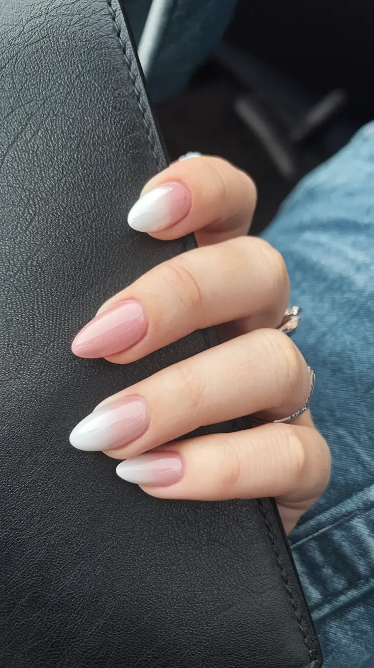ombre nail looks for summer 2025 Vanilla Cloud Fade