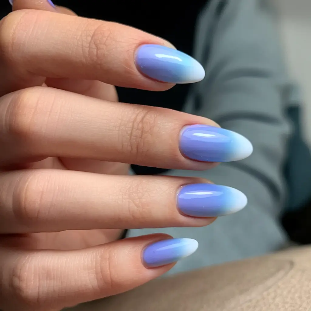 ombre nail looks for summer 2025 Lavender Sky Ombre