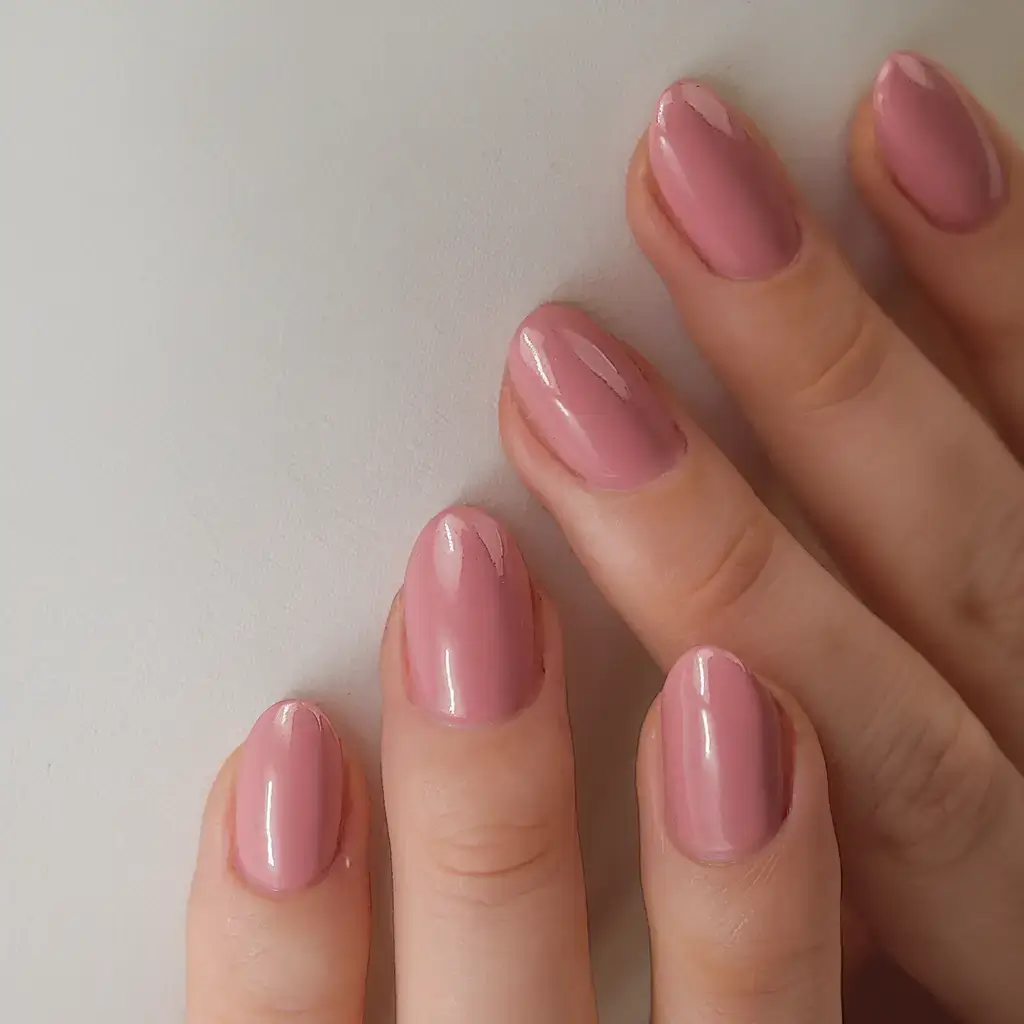 oval nail inspo for summer 2025 looks Classic Rose Pink Done Right