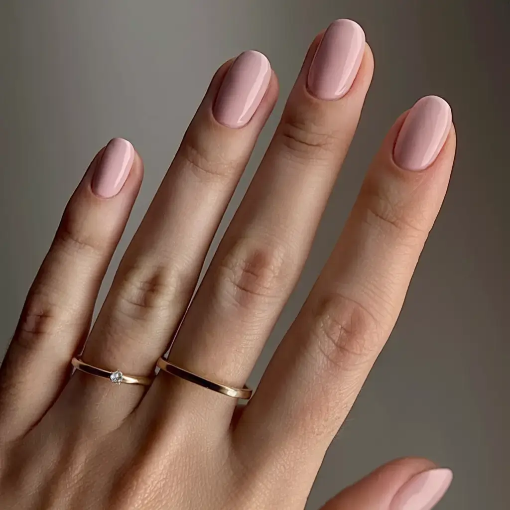 oval nail inspo for summer 2025 looks Blushed Nude Elegance
