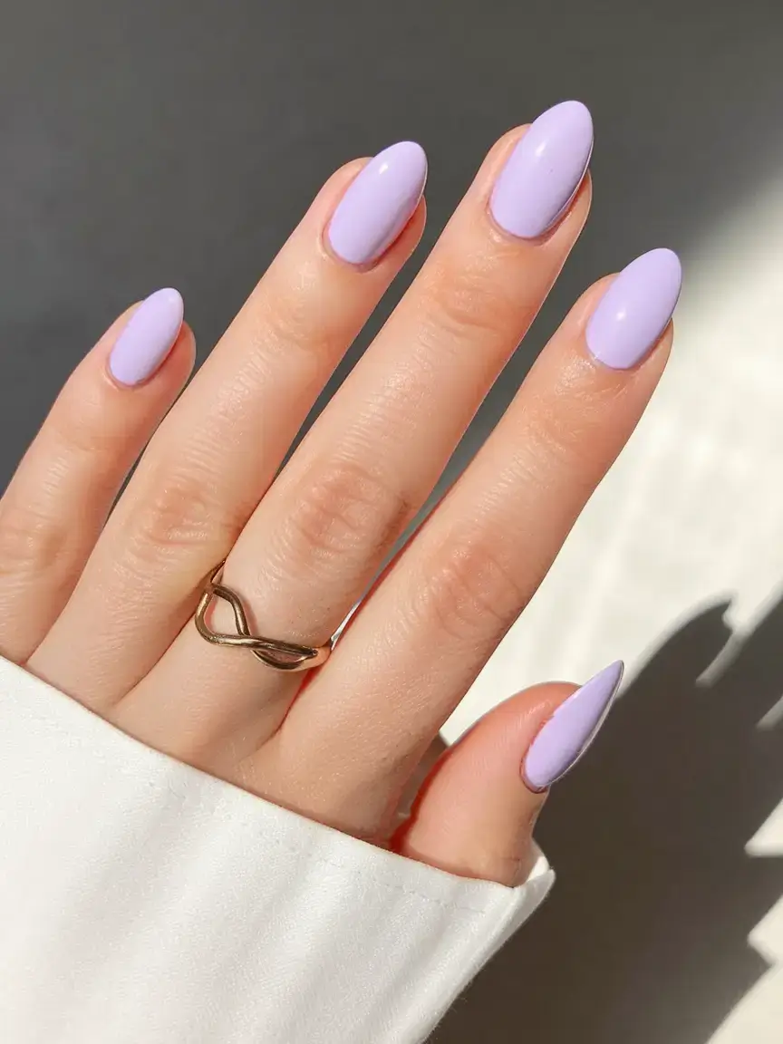 oval nail inspo for summer 2025 looks Pastel Lilac Pop