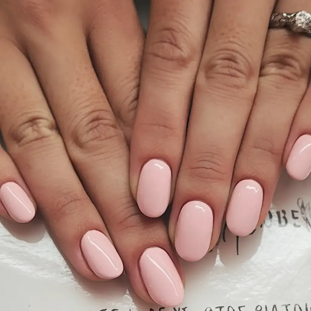 oval nail inspo for summer 2025 looks Pastel Peony for Classic Femininity