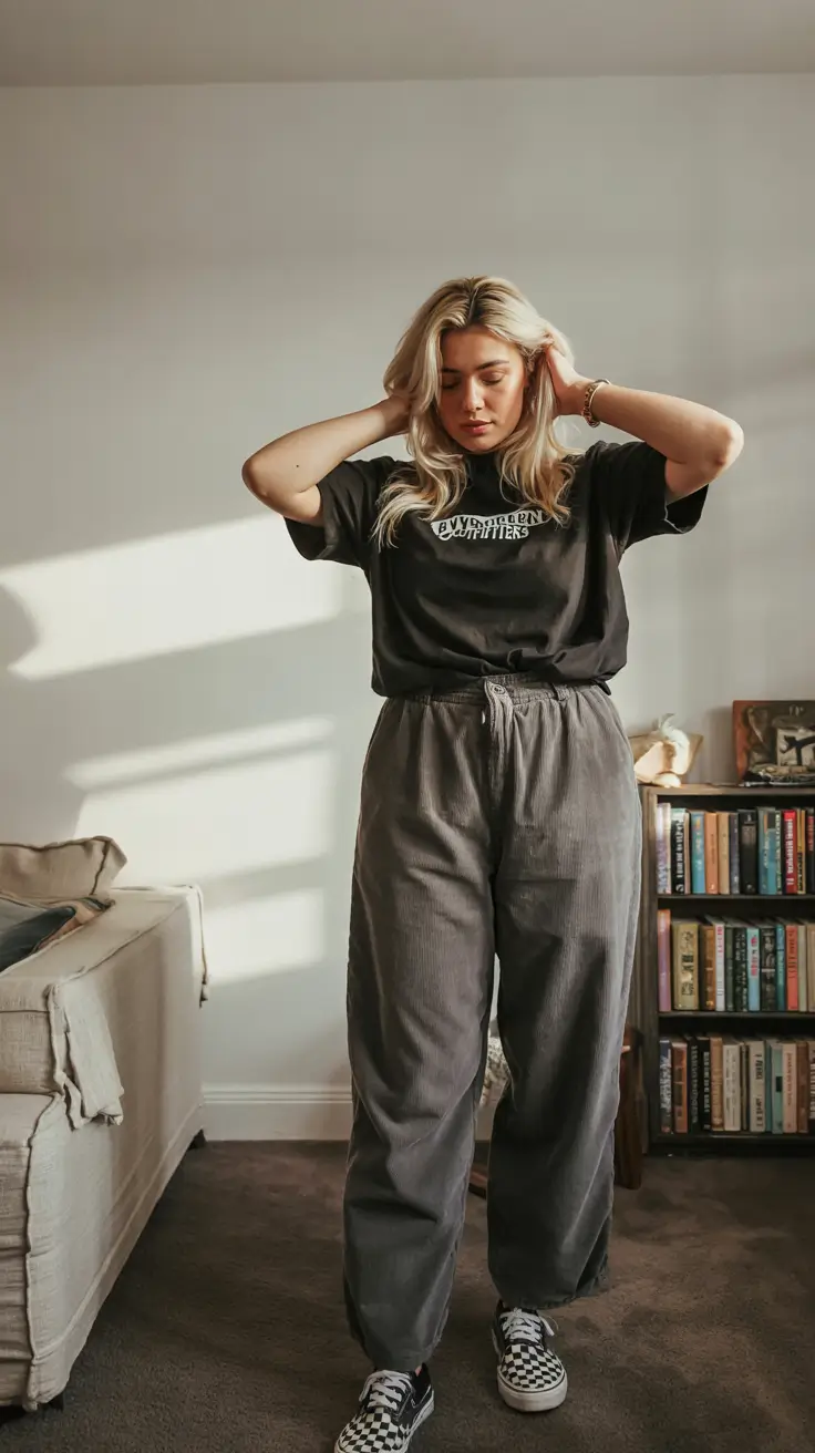 plus size fall fashion ideas 2025 Sporty Slouch Done Right