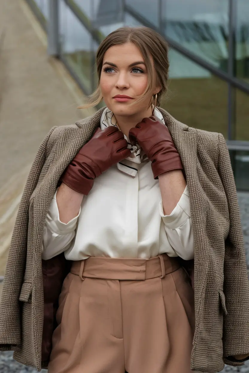 plus size fall outfit Refined Retro: Luxe Neutrals with a Vintage Mood