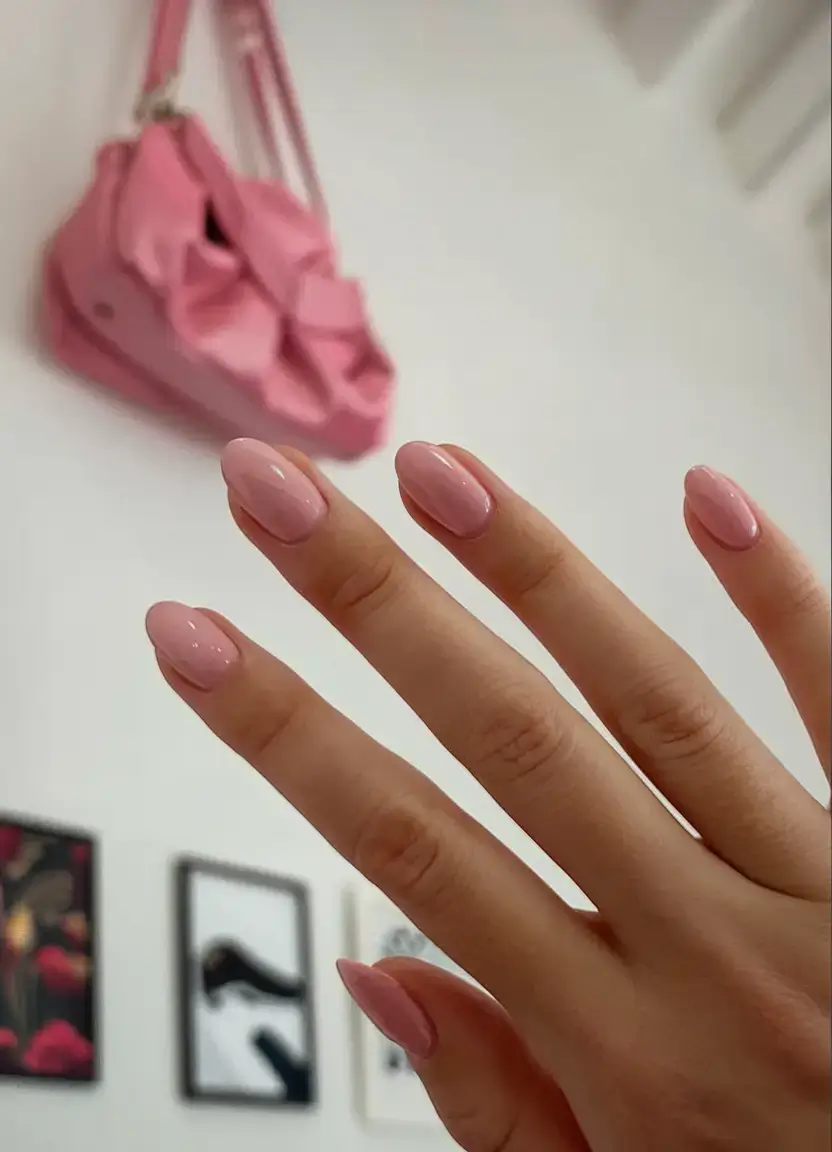 prettiest pink nails for summer 2025 Classic Pink Glaze for Every Day