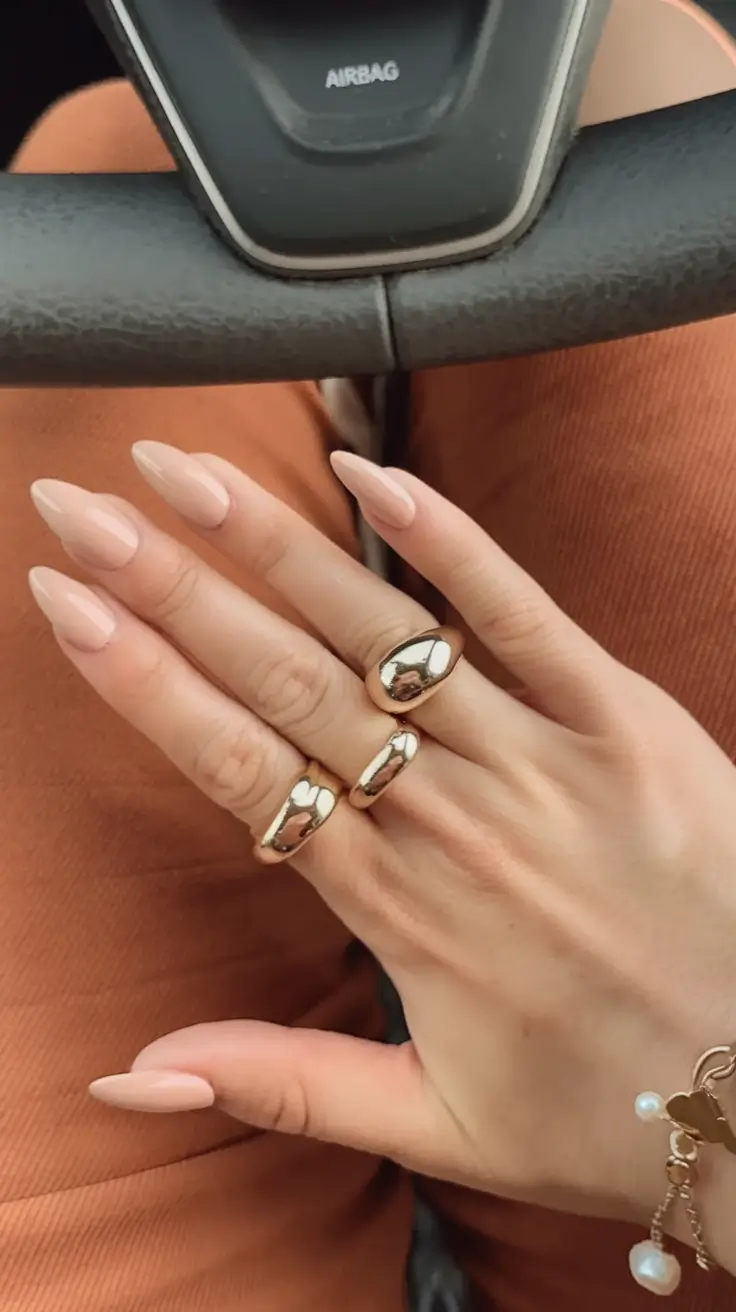 pretty summer nails youll want in 2025 Soft Nude Perfection