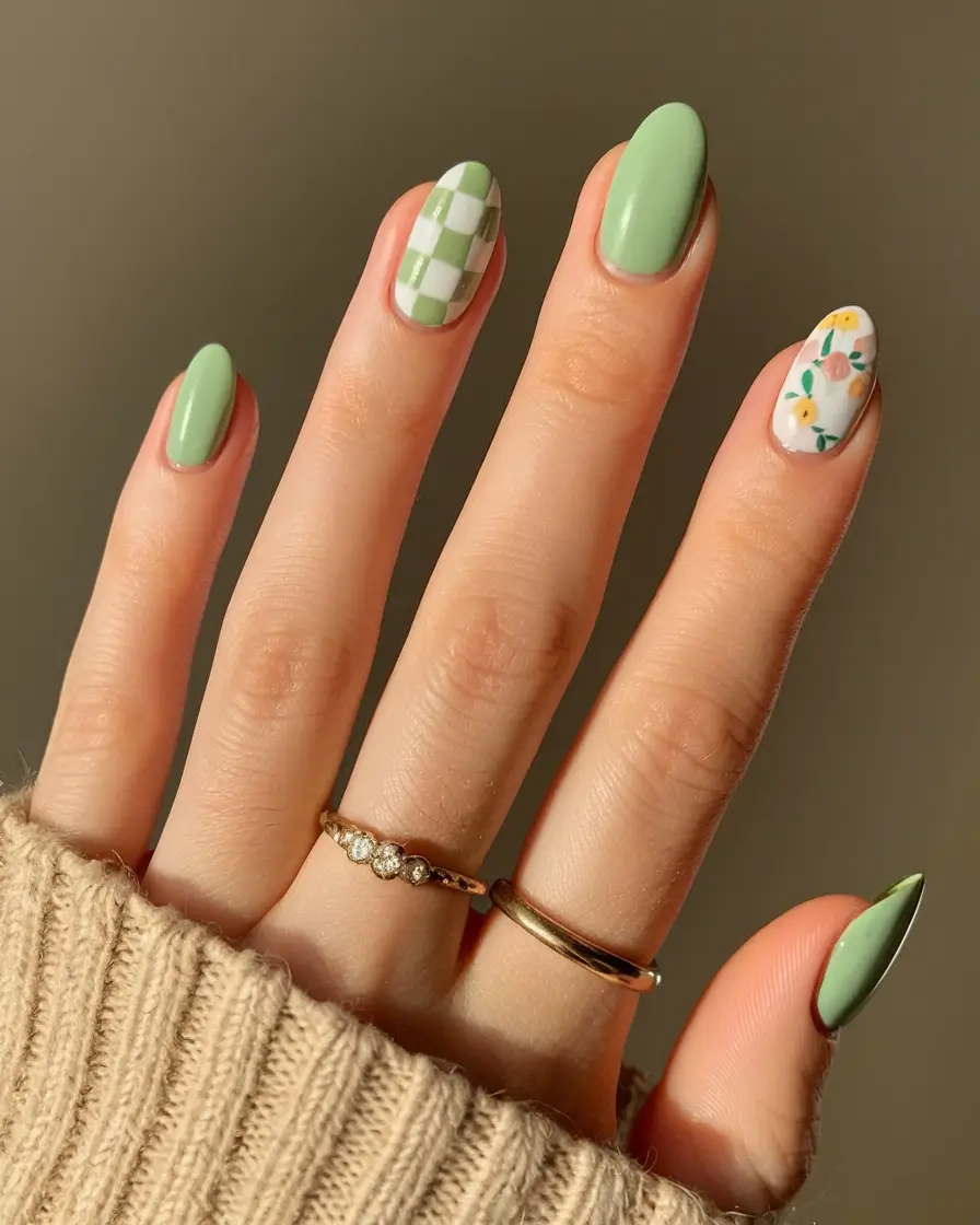 pretty summer nails youll want in 2025 Pastel Picnic Vibes