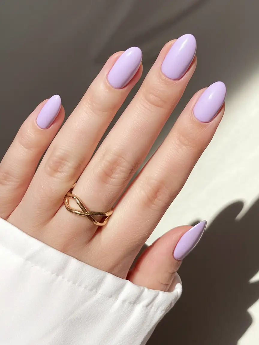 purple summer nails youll love in 2025 Soft Lavender Perfection for Everyday Summer Glow