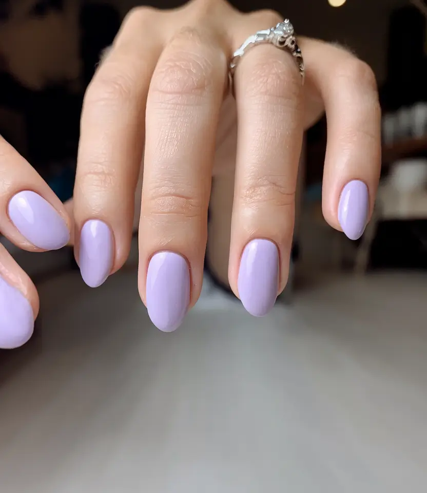 purple summer nails youll love in 2025 Soft Round Lilac For Feminine Simplicity