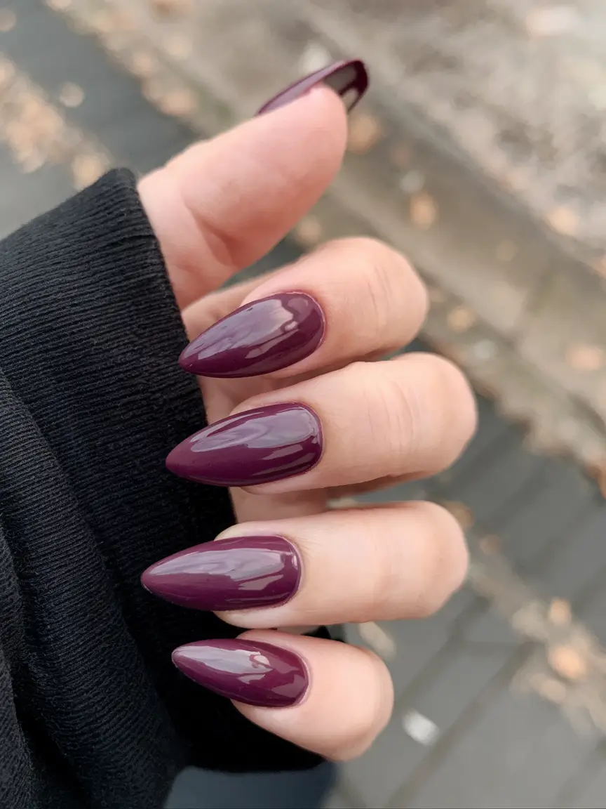 purple summer nails youll love in 2025 Plum Perfection For Summer Evenings