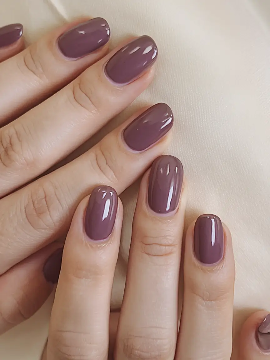 purple summer nails youll love in 2025 Muted Mauve For Minimalist Summer Chic