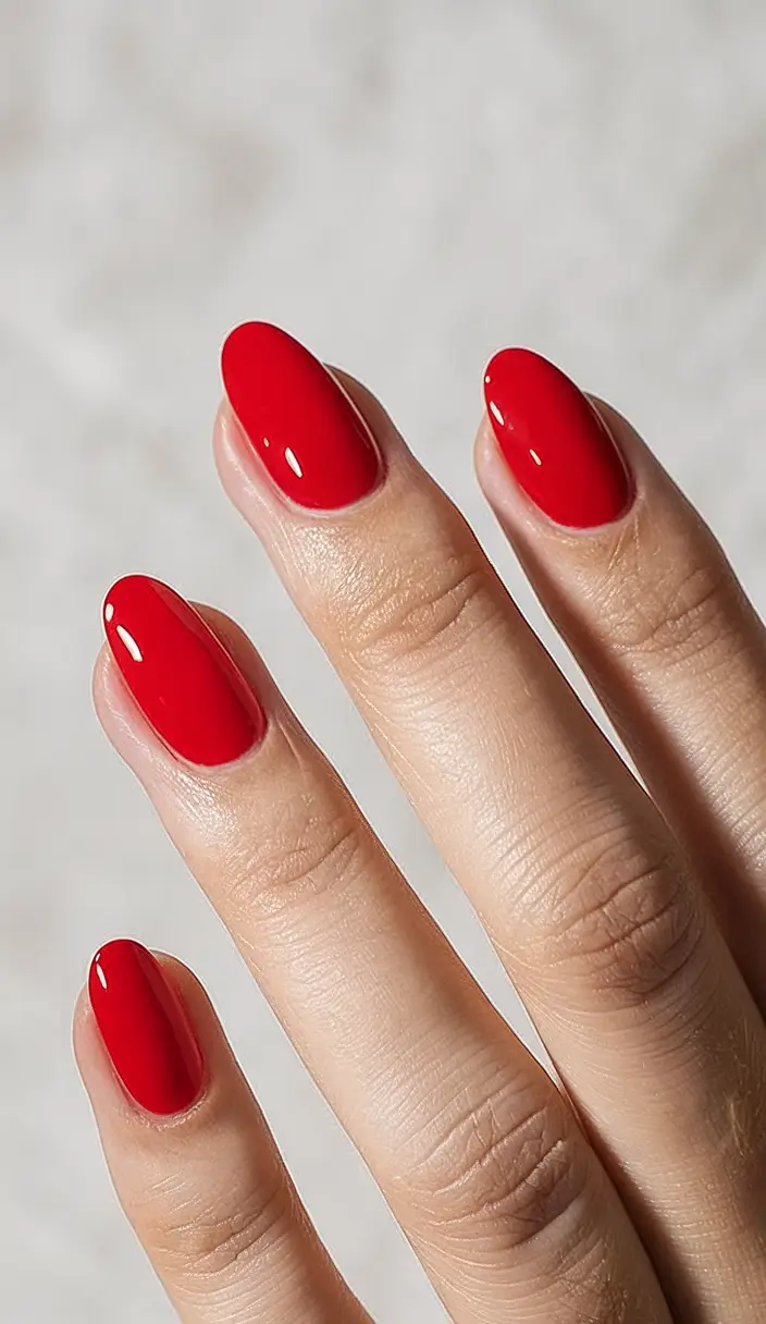 red summer nails that pop in 2025 High-Pigment Tomato Red for Summer Minimalism