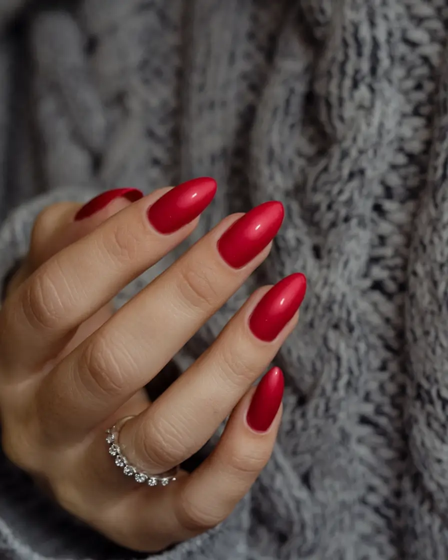 red summer nails that pop in 2025 Flawless Cherry Pop with Sweater Vibes