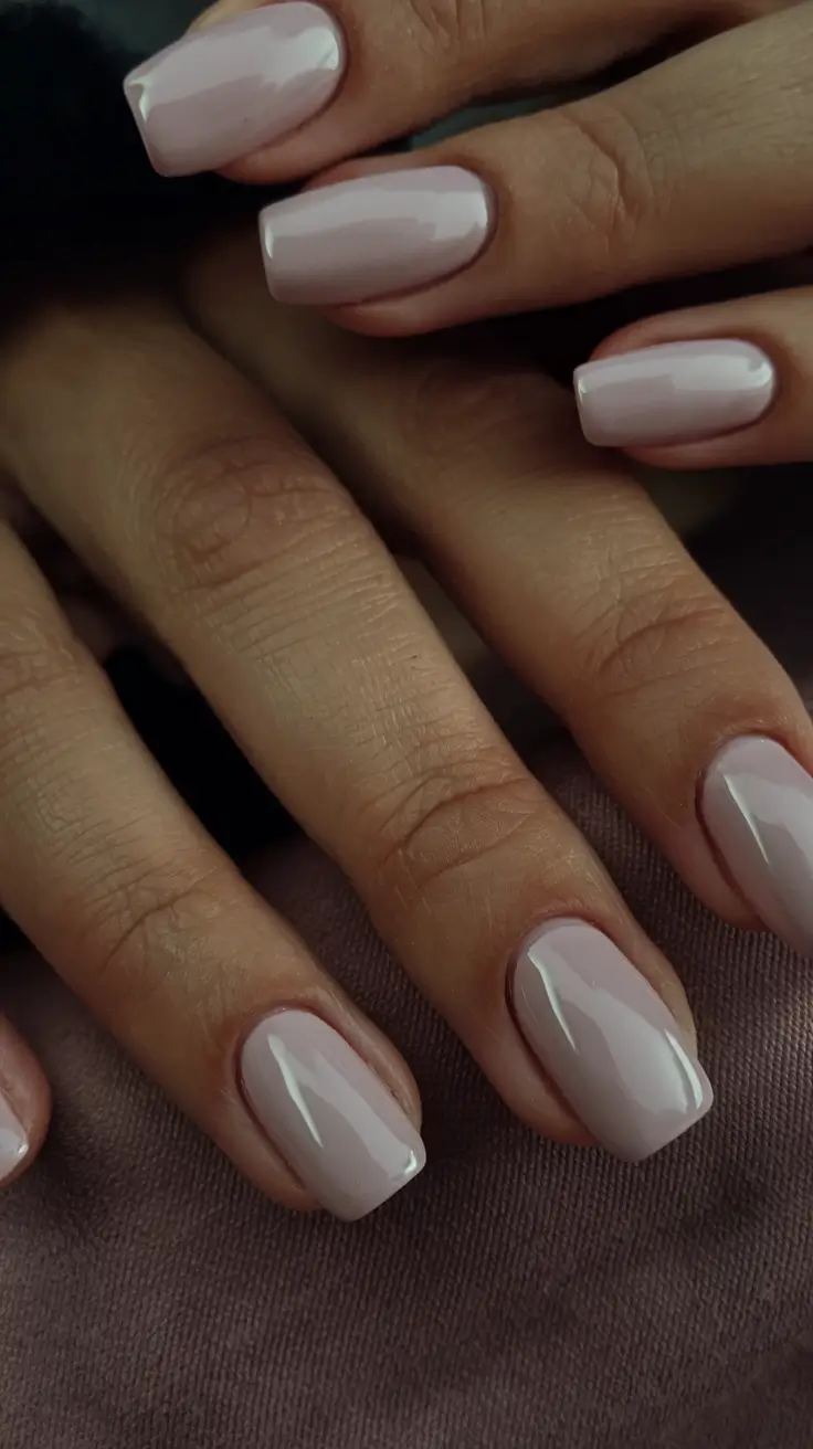 short acrylic nails for summer 2025 vibes Velvet Lilac Square