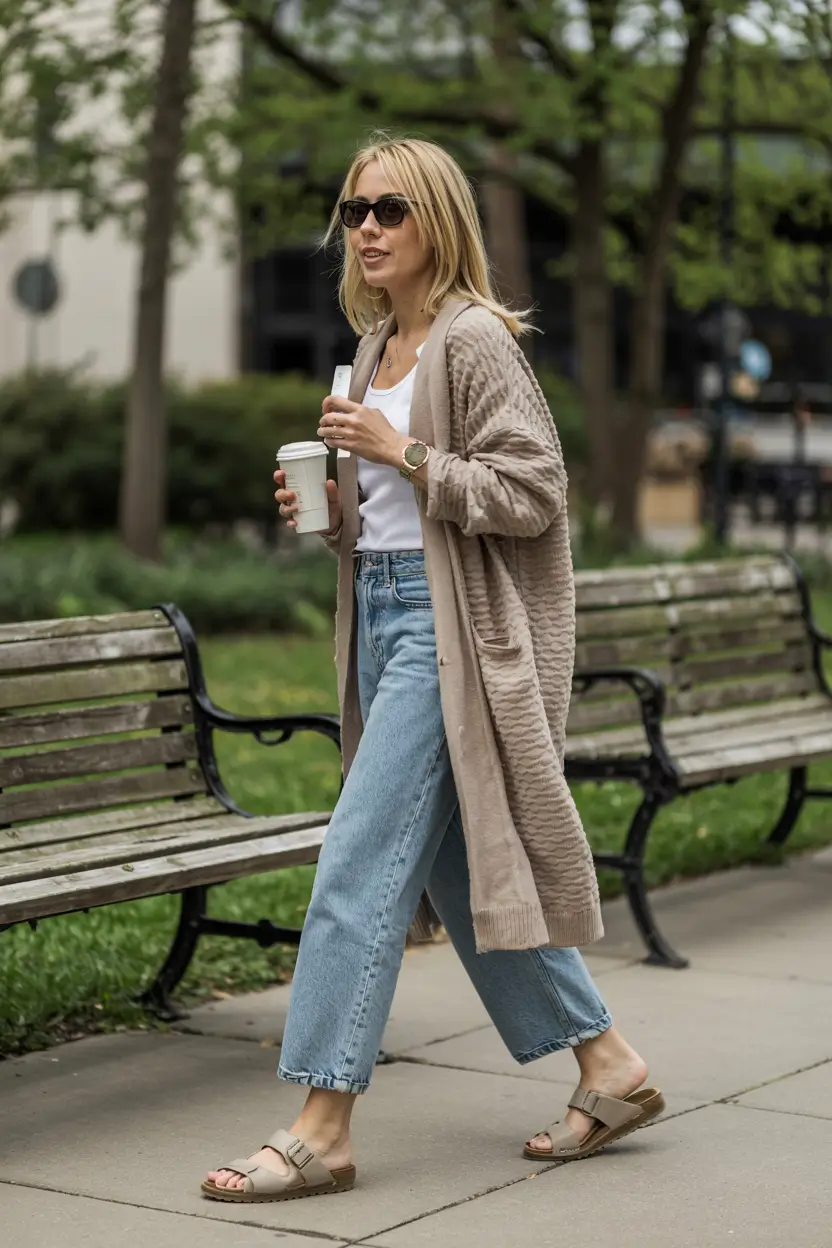 simple casual fall outfits ideas 2025 Light Layers for a Transitional Fall