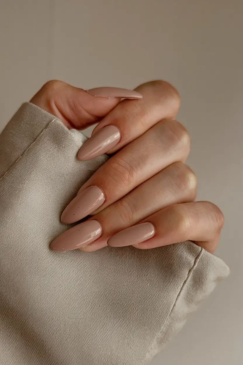 simple summer nail looks for 2025 Champagne Beige: Sophisticated Neutrals