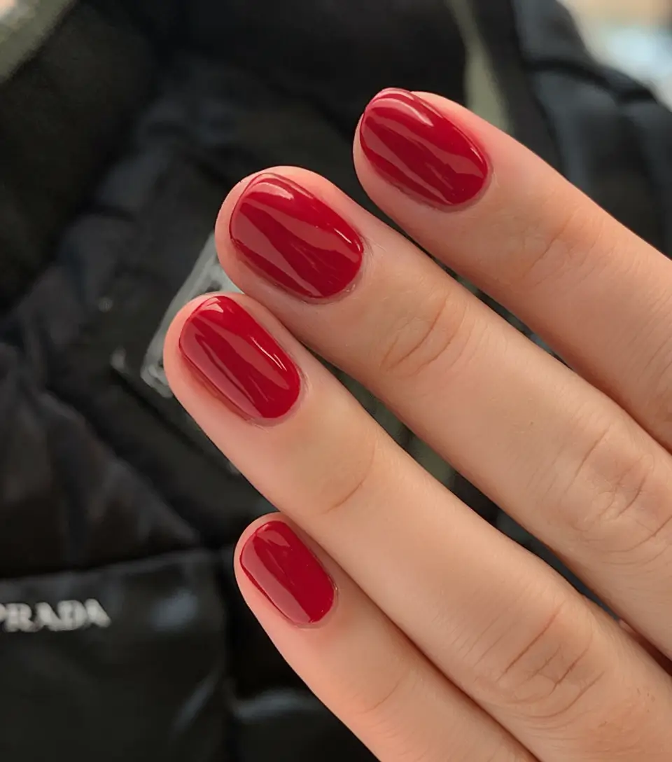 simple summer nail looks for 2025 Classic Red Revival: The Summer Power Statement