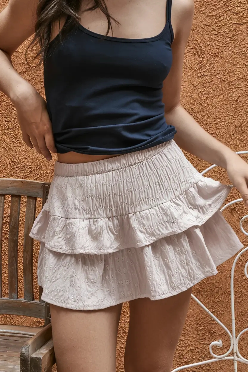 stylish july 2025 outfits to wear all month Flirty Layers and Fresh Simplicity